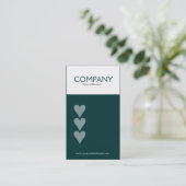 Drei Herzen (003333) Visitenkarte (Stehend Vorderseite)