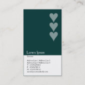 Drei Herzen (003333) Visitenkarte (Rückseite)