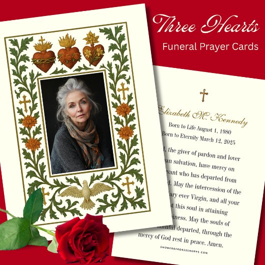 Drei Herzen Jesus Mary Joseph Beerdigung Gebet