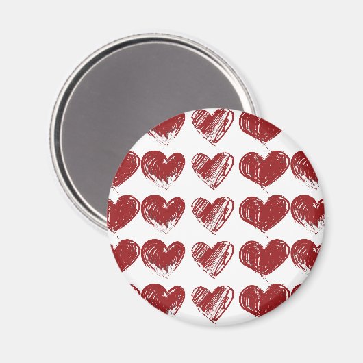 Drei Herzen Magnet (Vorderseite/Rückseite)