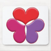 Drei Herzen Mousepad (Vorne)