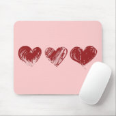 Drei Herzen Mousepad (Mit Mouse)