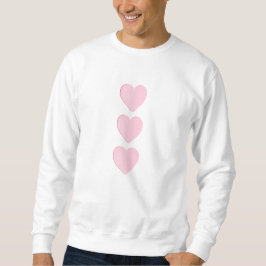 Drei Herzen online: Liebe und Einfachheit Sweatshirt
