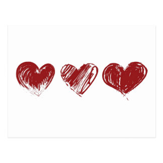 Drei Herzen Postkarten Zazzle.de