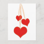 Drei Herzen Postkarte (Vorderseite)