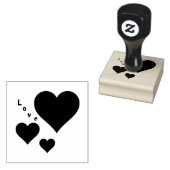 Drei Herzen und Liebe Sweet Valentines Gummistempel (Stempel)