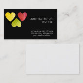 Drei Herzen Visitenkarte (Vorne/Hinten)