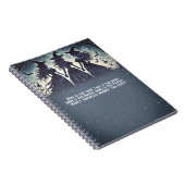 Drei Hexen am nächtlichen Sternenhimmel Grimoire Notizblock (Rechte Seite)