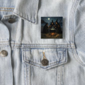 Drei Hexen Brew Cauldron Vollmond Strand Button (Beispiel)