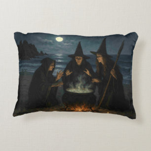 Drei Hexen Brew Cauldron Vollmond Strand Dekokissen
