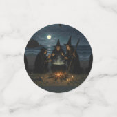 Drei Hexen Brew Cauldron Vollmond Strand Konfetti (Klein Vorderseite)