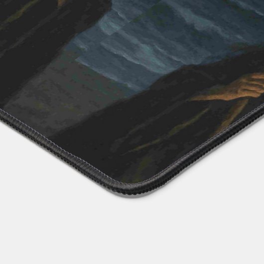 Drei Hexen Brew Cauldron Vollmond Strand Schreibtischunterlage (Ecke)