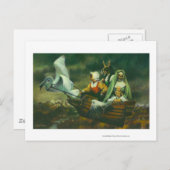 Drei Hexen-Design Postkarte (Vorne/Hinten)