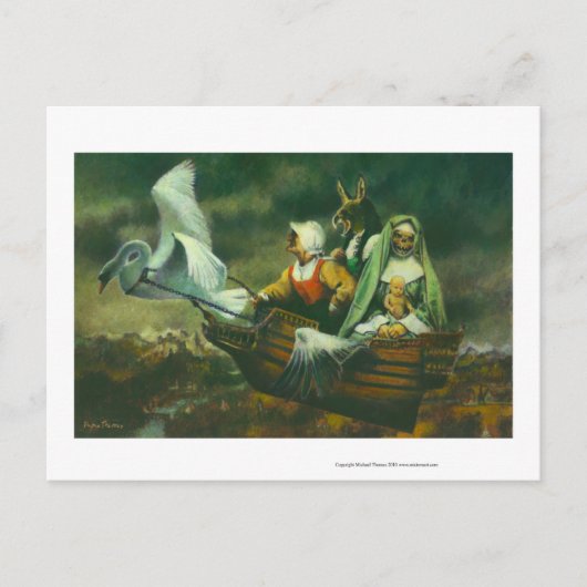 Drei Hexen-Design Postkarte (Vorderseite)