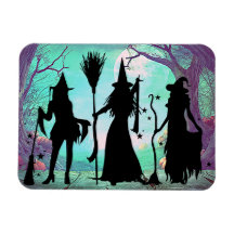 Drei Hexen Halloween Flexible 3"x4" Magnet