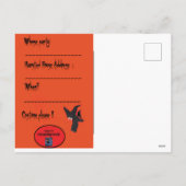 Drei Hexen Party Einladung Halloween (Rückseite)