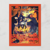 Drei Hexen Party Einladung Halloween (Vorderseite)