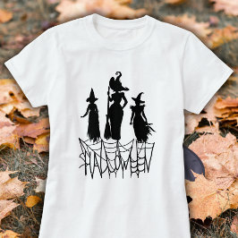 Drei Hexen & Spider WebHalloween-T-Shirt T-Shirt