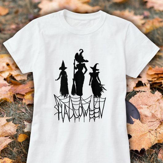 Drei Hexen & Spider WebHalloween-T-Shirt T-Shirt