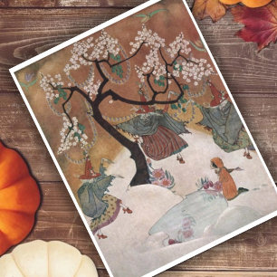 Drei Hexen Vintage Halloween-Gruß Postkarte