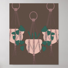 Drei hintereinander liegende Pflanze mit einer grü Poster