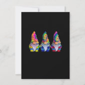 Drei Hippie Gnomes, Peace Gnome, Funny Retro Vint Einladung (Vorderseite)