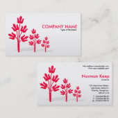 Drei hochrote Bäume - V2 Visitenkarte (Vorne/Hinten)