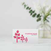 Drei hochrote Bäume - V2 Visitenkarte (Stehend Vorderseite)