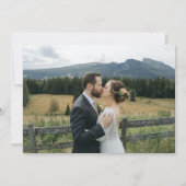 Drei Hochzeiten Fotos danken Ihnen so viel Dankeskarte (Rückseite)