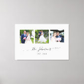 Drei Hochzeitssexuell-Foto-Herzschwäche-Signatur Leinwanddruck (Vorderseite)