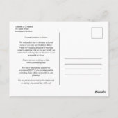 Drei Hochzeitsszenarien - Verlobung Postkarte (Rückseite)