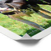 Drei Holstein Kühe Poster (Ecke)