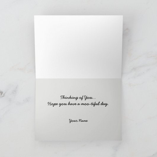 Drei Holstein Kühe Weiden Karte (Innenseite)