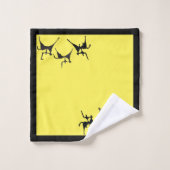 Drei Horsamenhöhlen Zeichnend Badhandtuch Set (Waschlappen)