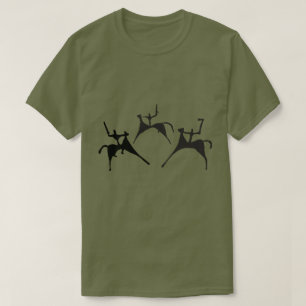 Drei Horssamen - Petroglyphen-Gestein Zeichnend T-Shirt