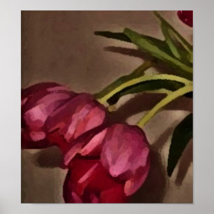 Drei hübsche Tulpen Poster