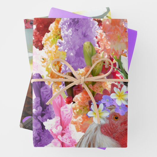 Drei Hühnergestelle, Geschenkartikel, entzückende Geschenkpapier Set (Beispiel)