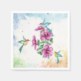 Drei Hummingbirds Cocktail Napkins Serviette