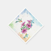 Drei Hummingbirds Cocktail Napkins Serviette (Ecke)