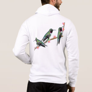 Drei Hummingvögel auf einem Ast Floss Silt Hoodie