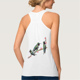 Drei Hummingvögel auf einem Ast Floss Silt Tank Top
