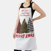 Drei Humorale Karierte Weihnachtsbaumen Schürze (InSitu)