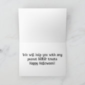 Drei Hunde an Halloween Karte (Innenseite)