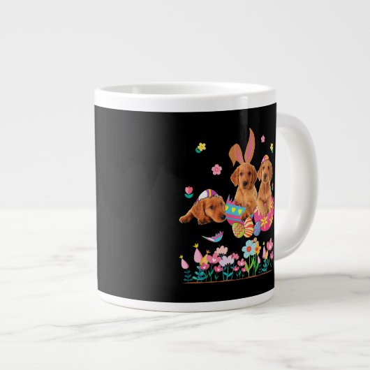 Drei Hunde im sonnigen Labrador Retriever in Oster Jumbo-Tasse (Vorderseite Rechts)