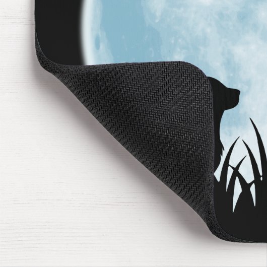 Drei Hunde nachts Mousepad (Ecke)