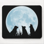 Drei Hunde nachts Mousepad (Vorne)