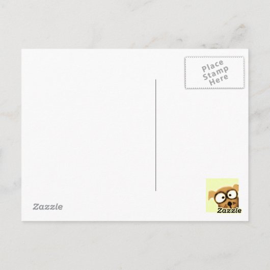 Drei Hunde Postkarte (Rückseite)