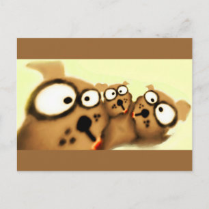 Drei Hunde Postkarte