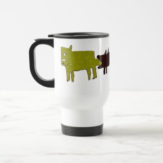 drei Hunde Reisebecher (Links)