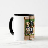 Drei Hunde Tasse (Vorderseite Links)
